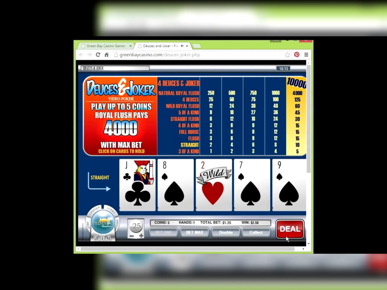 $605 Casino chip at Betway Casino
