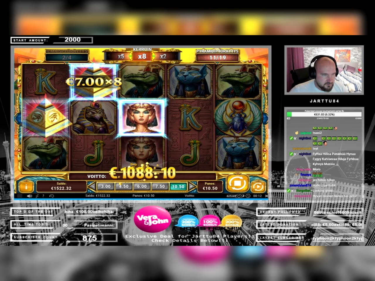20 Free Spins no deposit casino at Orient Express Casino