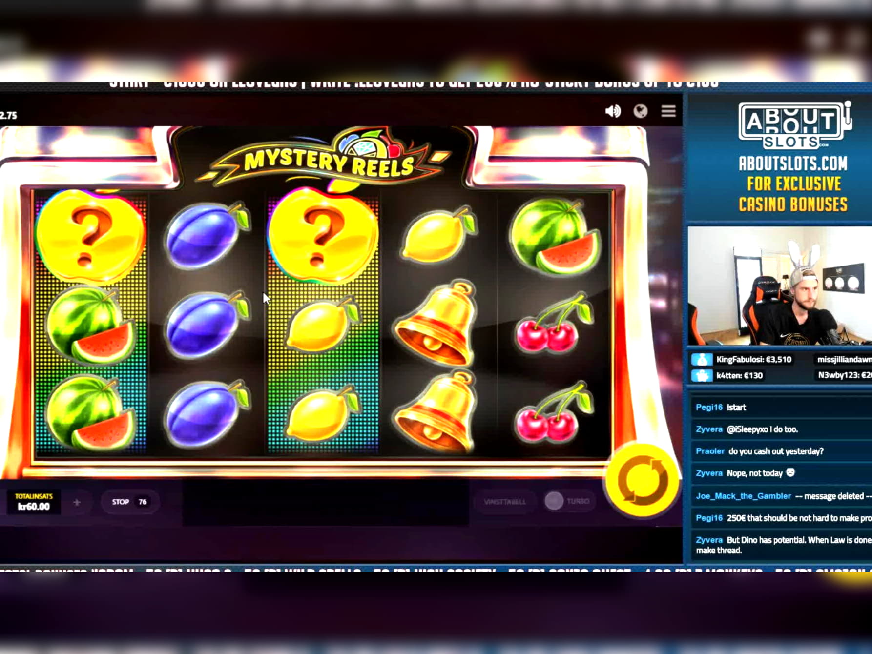 Eur 195 Casino tournaments freeroll at Power Spins Casino