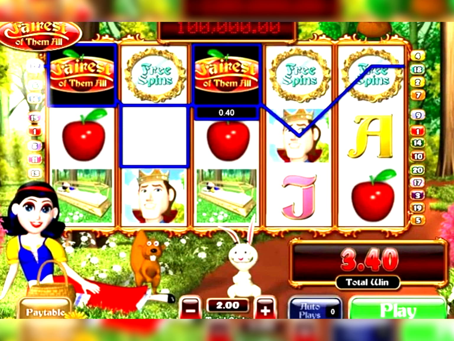 130 Free Spins no deposit at Palace of Chance Casino