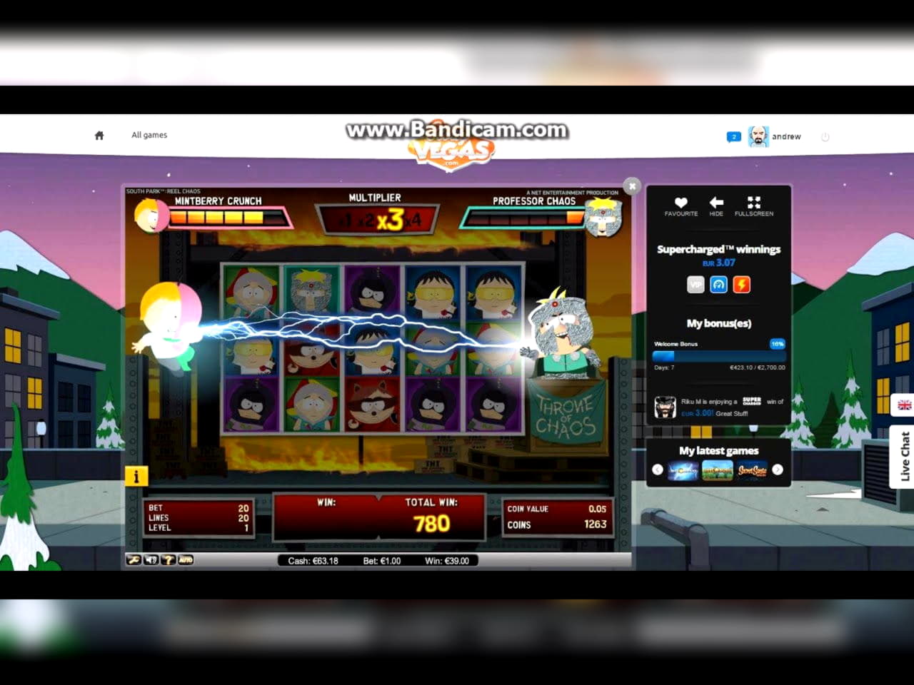 EUR 670 Free Chip Casino at Inter Casino