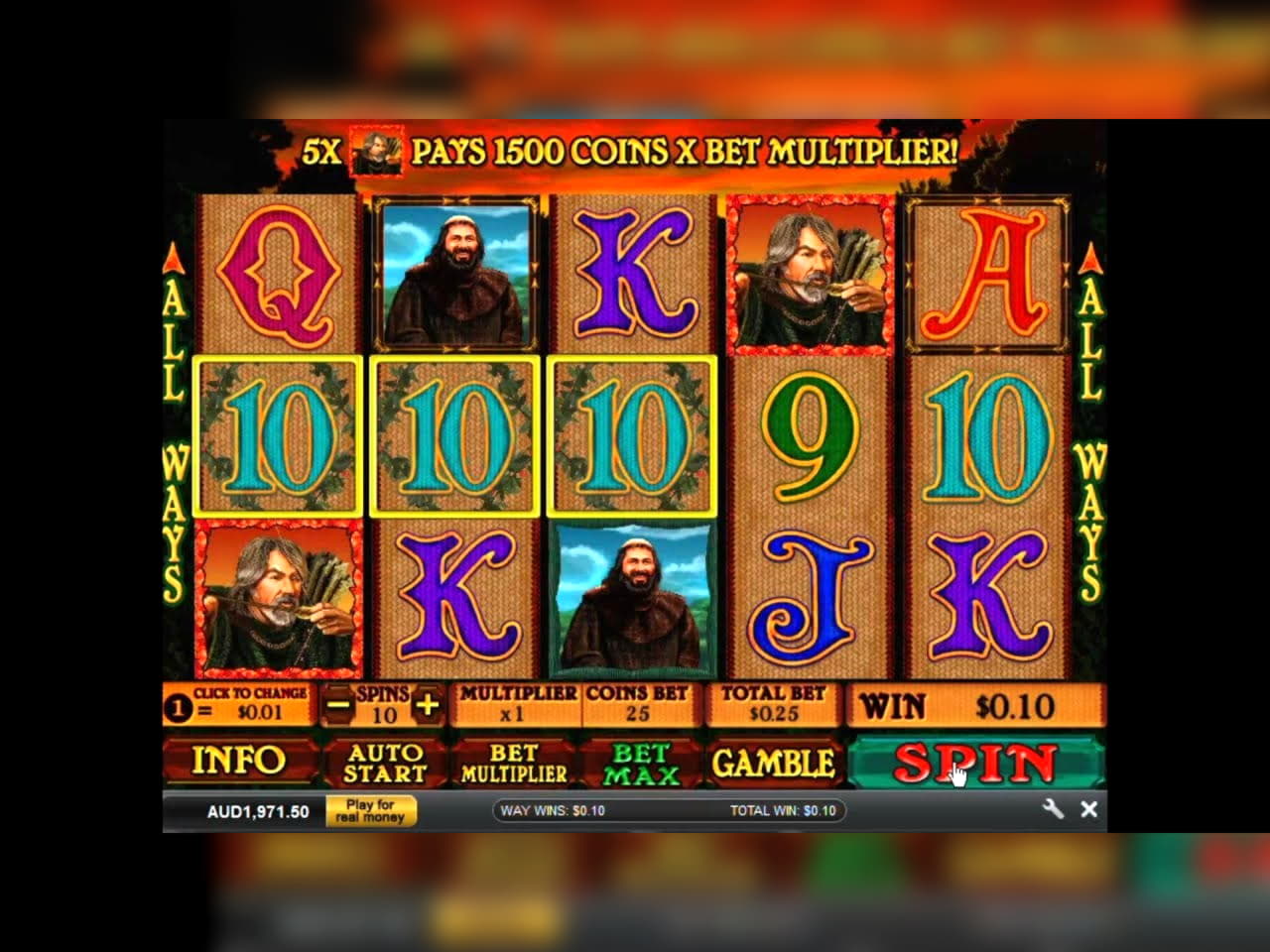 90 free casino spins at Casino Classic