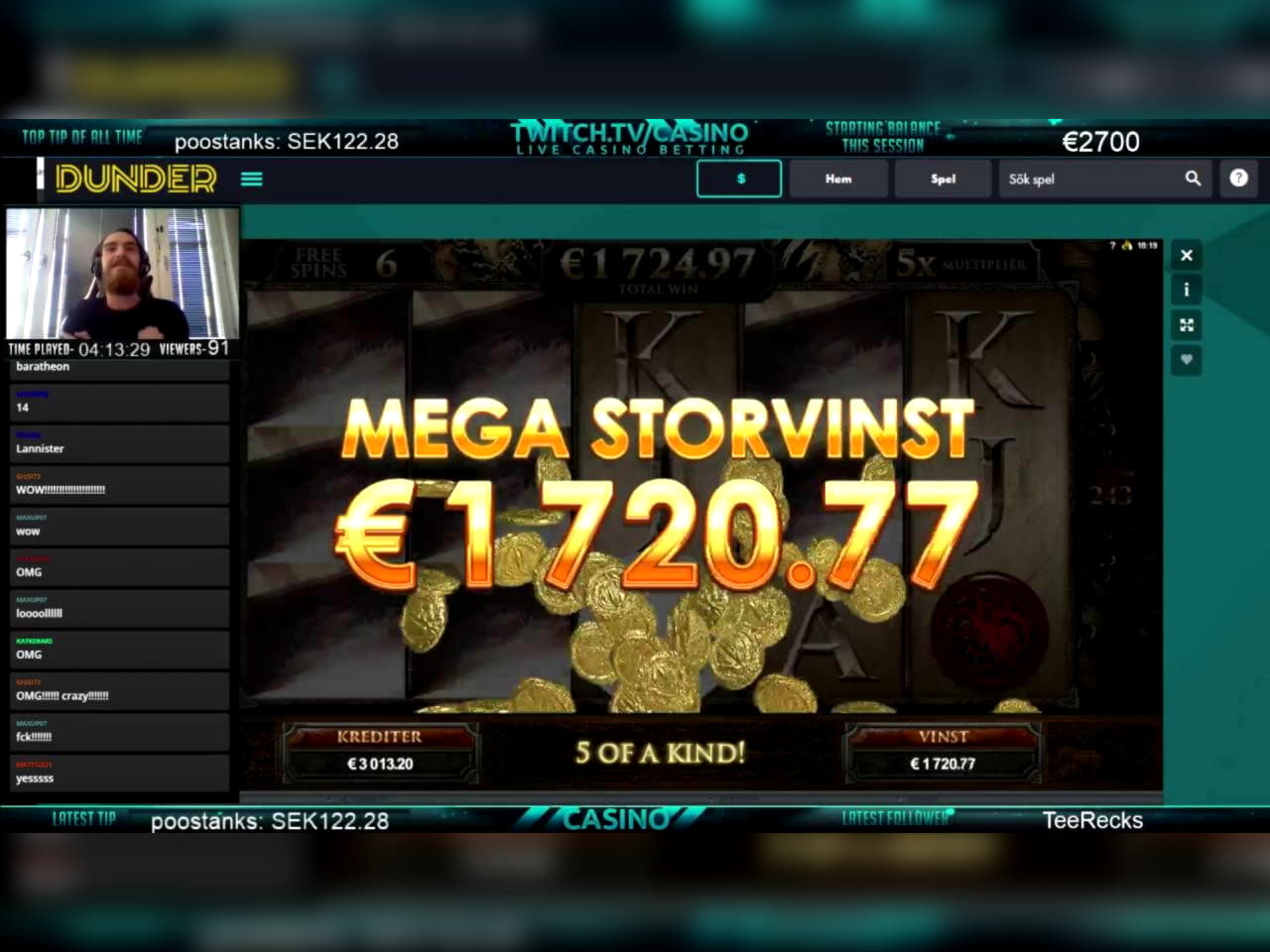 165 FREE Spins at Rizk Casino