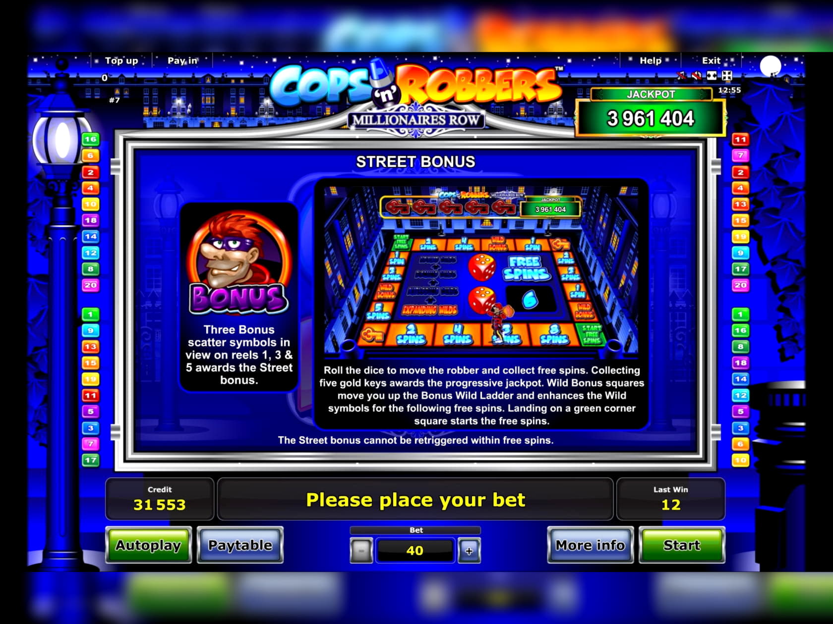 265 Free spins no deposit casino at Amsterdam Casino 