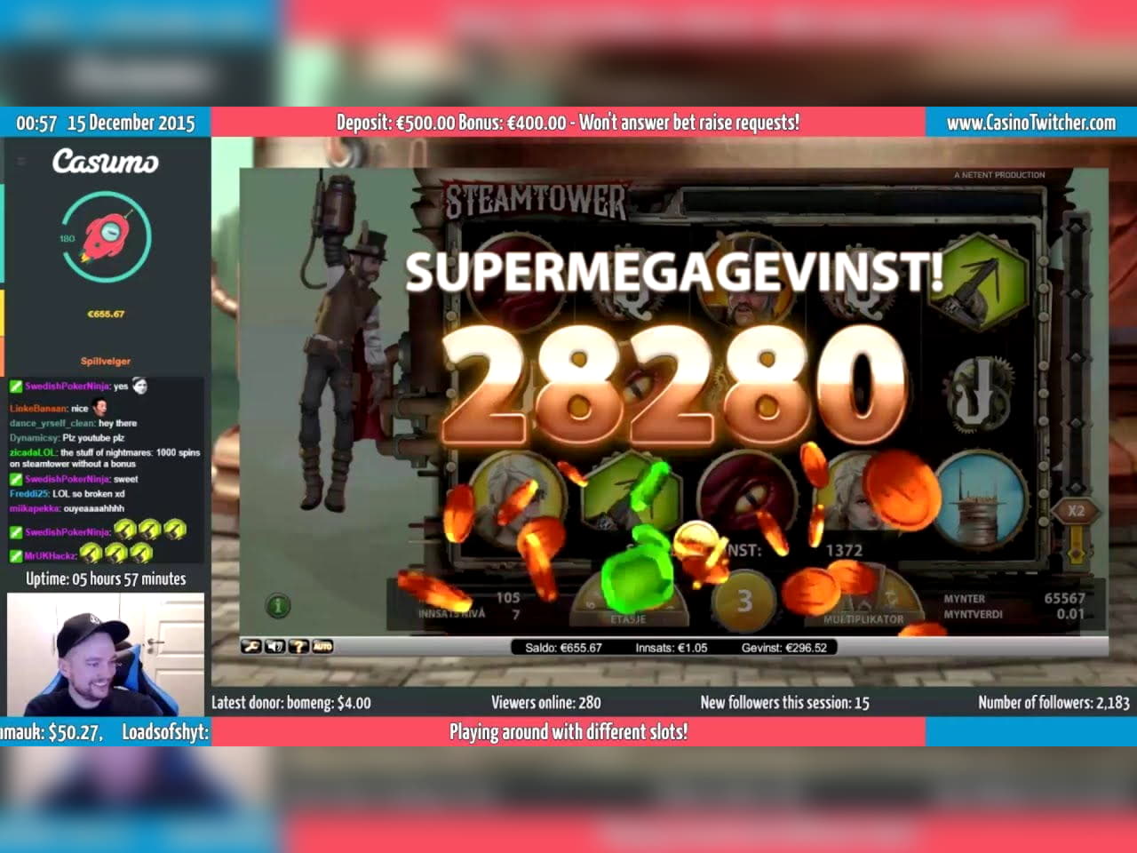 €2540 NO DEPOSIT BONUS CASINO at Jelly Bean Casino