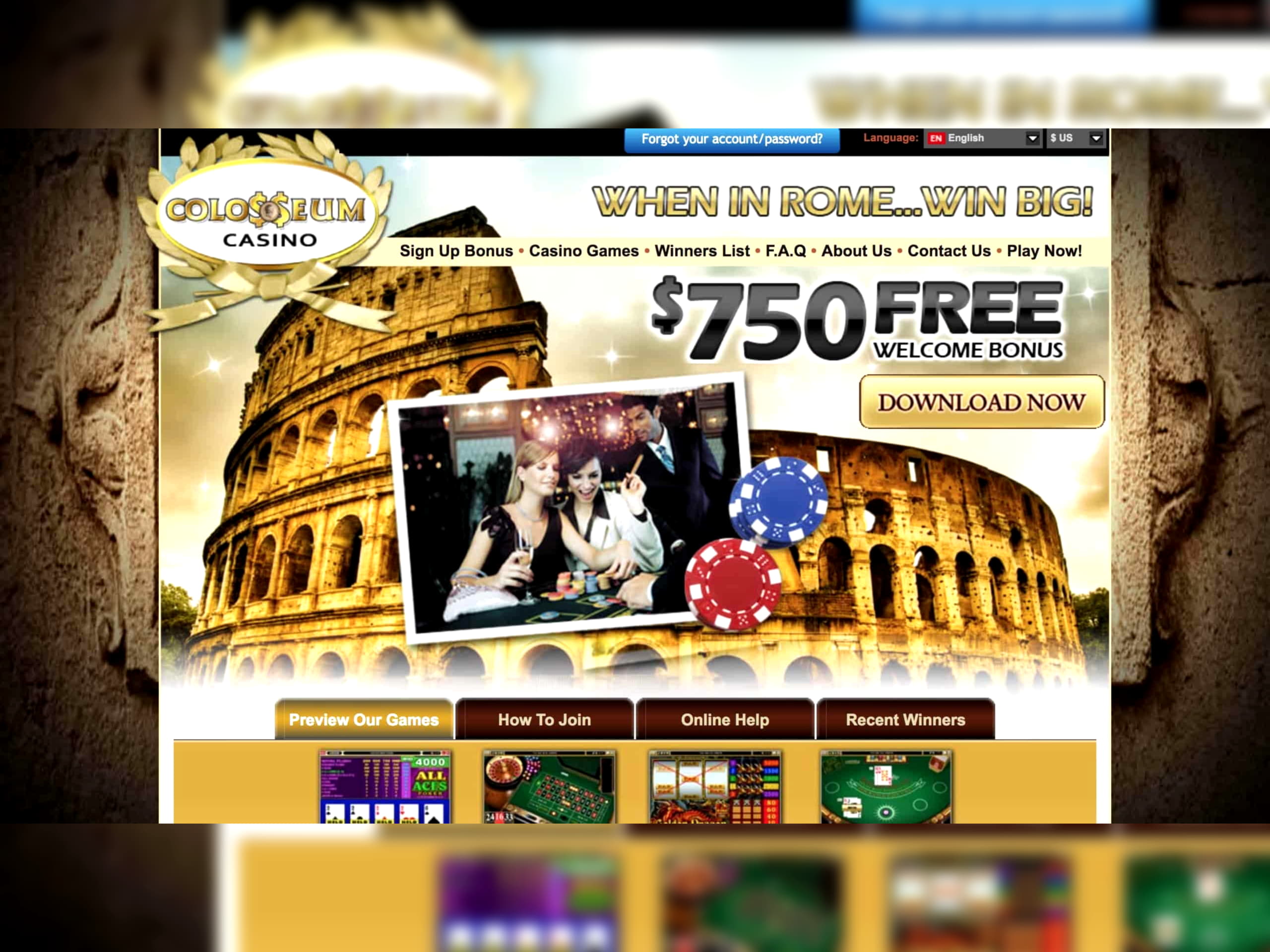 EURO 965 Online Casino Tournament at Buzzluck Casino