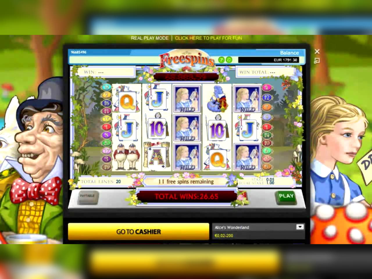 Eur 850 NO DEPOSIT CASINO BONUS at 7 Reels Casino