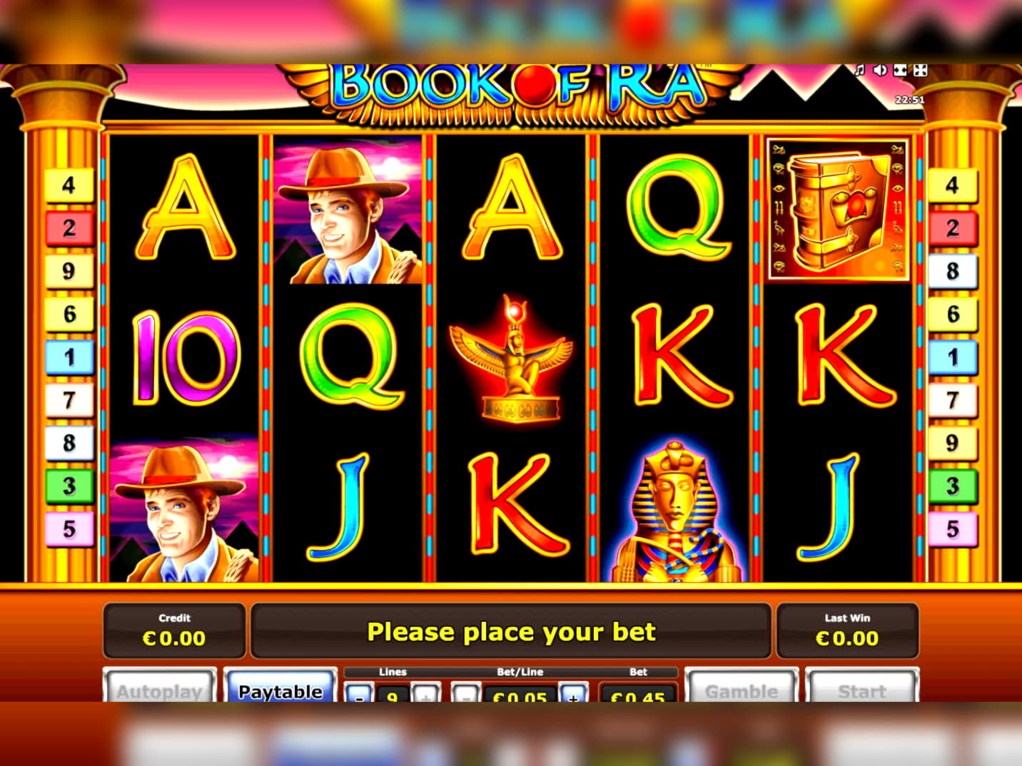 11 free spins at Thebes Casino