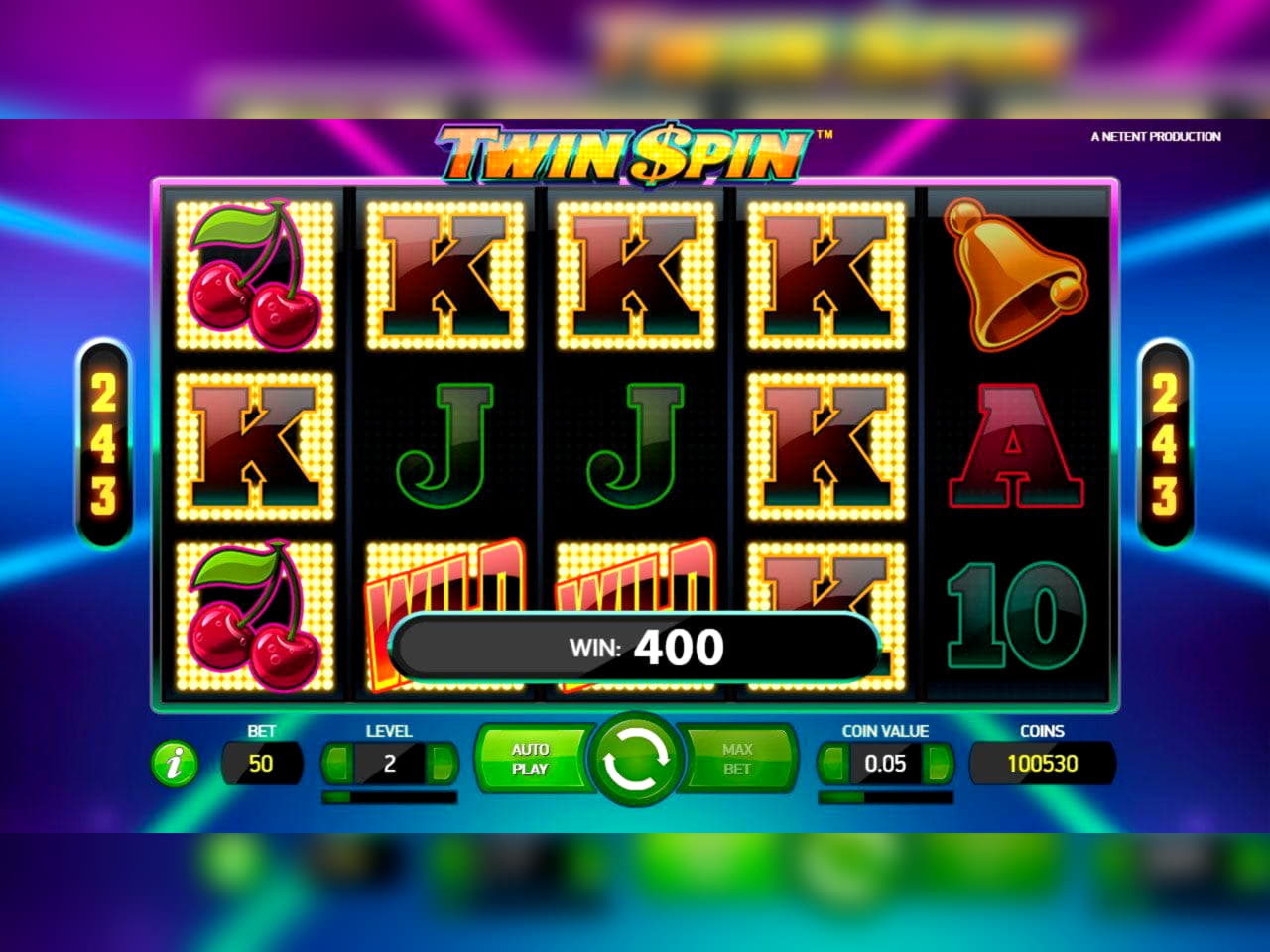 280 Free Spins no deposit at Twin Casino