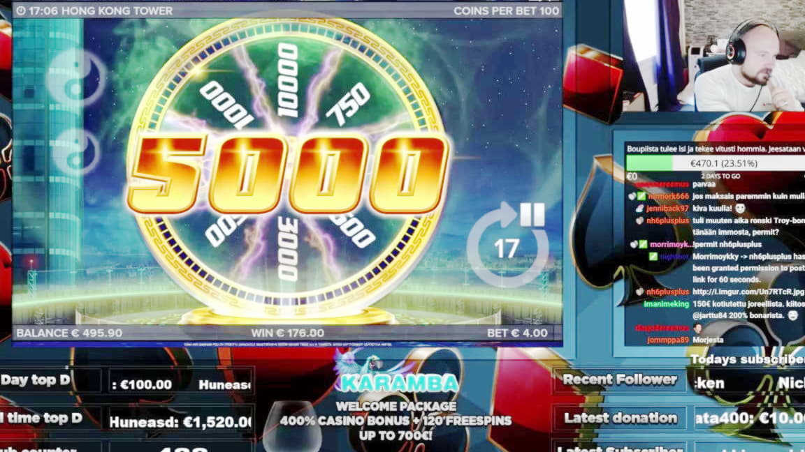 $300 Tournament at Licensed Casino 