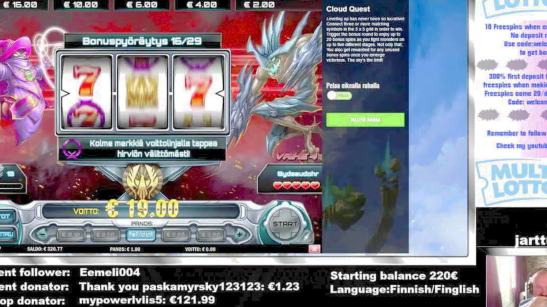 $1565 no deposit at Guts Casino