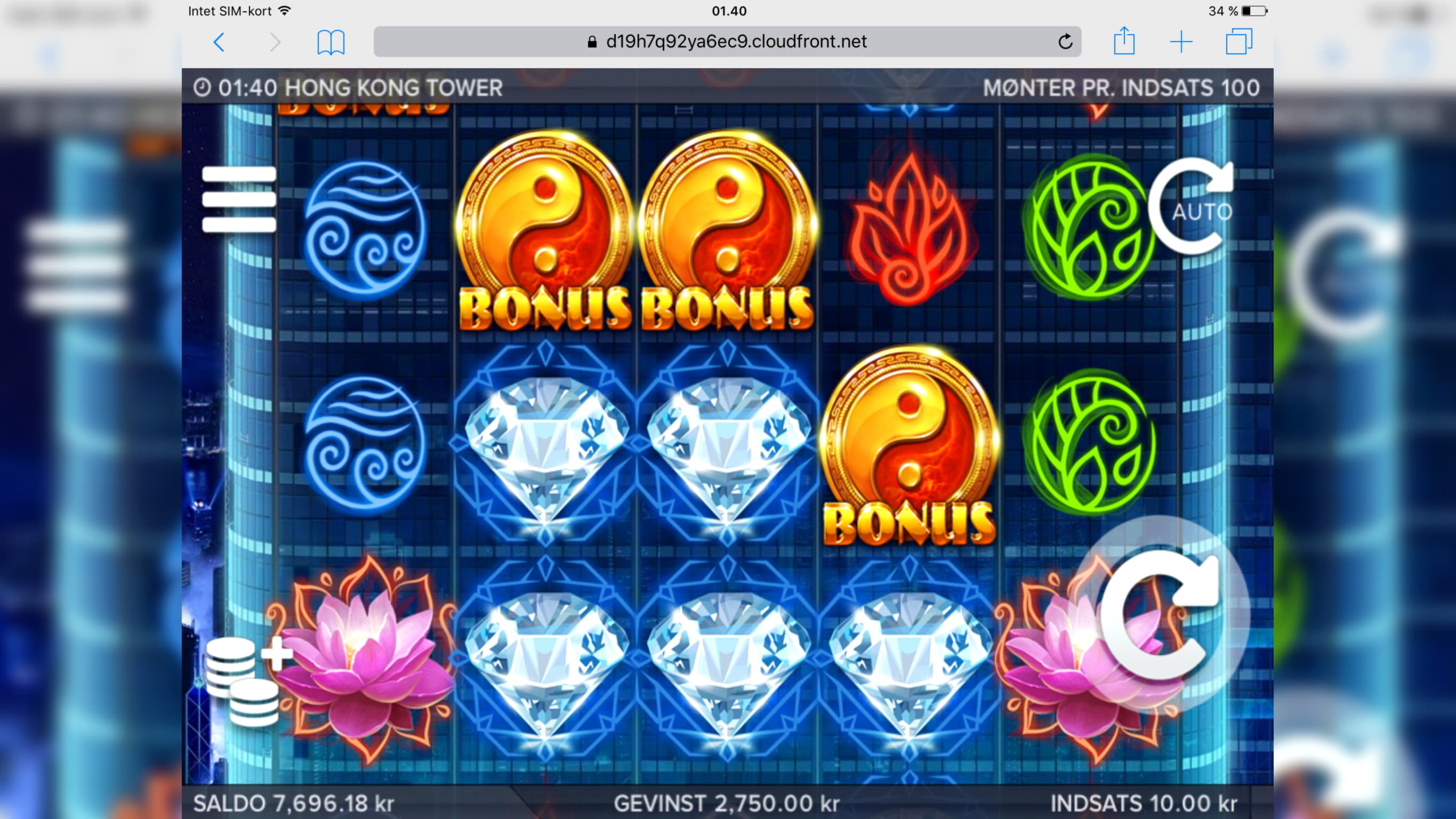 75 FREE SPINS at 888 Casino