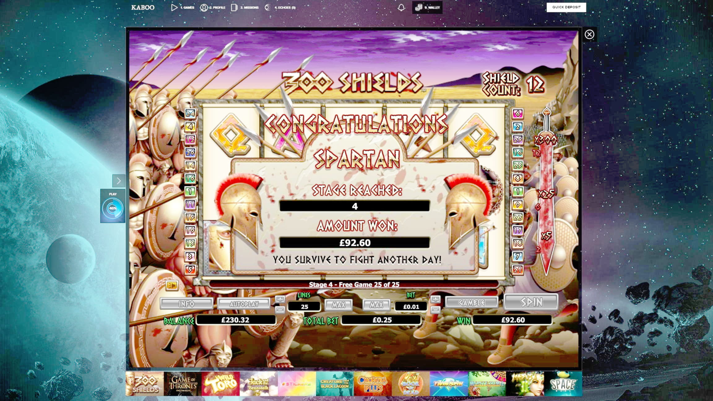 225 free casino spins at Hippozino Casino