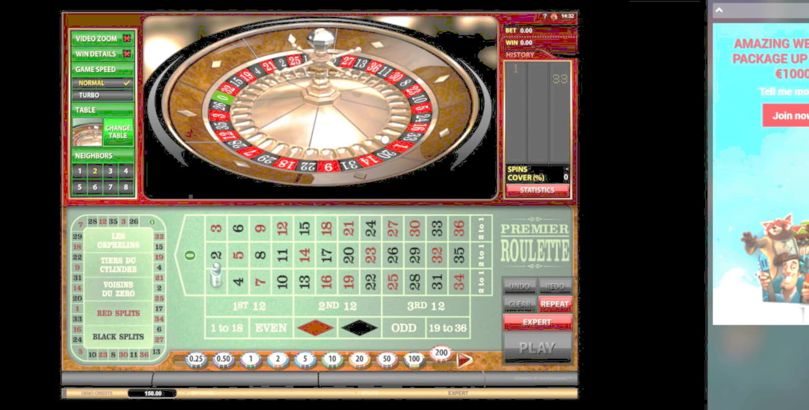 765% Match Bonus Casino at bWin Casino