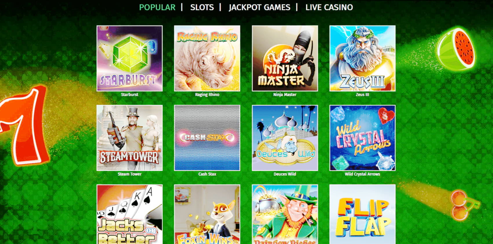 $60 Free Casino Chip at Betnspin Casino