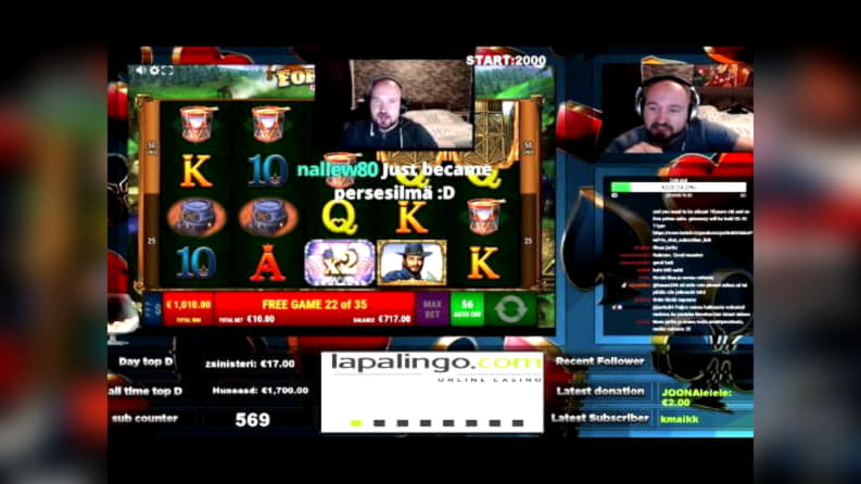 EUR 4015 No deposit bonus at Guts Casino