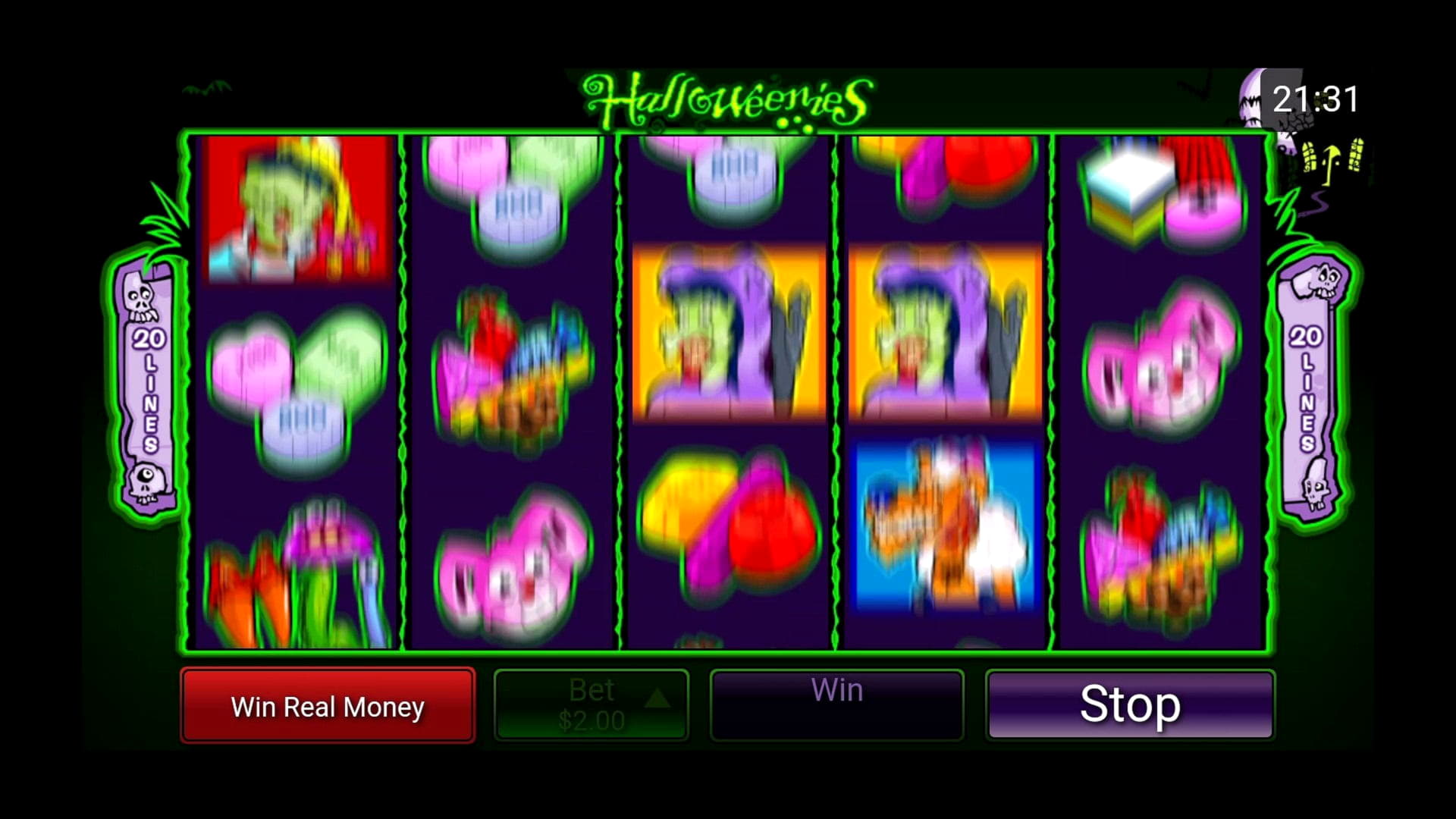 111 Free Spins no deposit casino at Party Casino