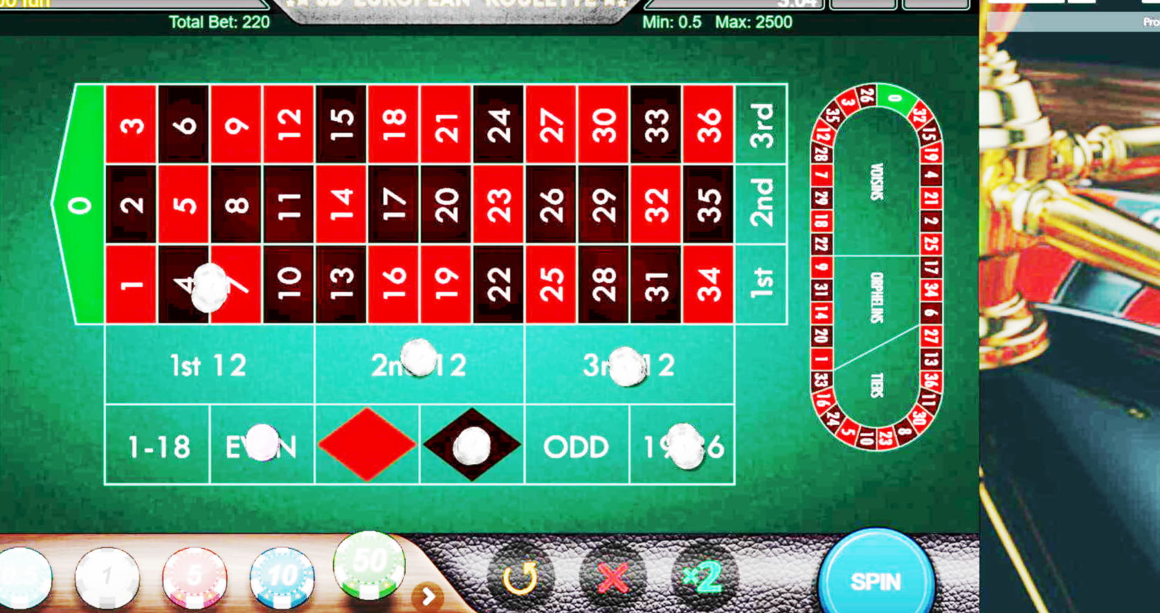 $135 free chip at Licensed Casino 