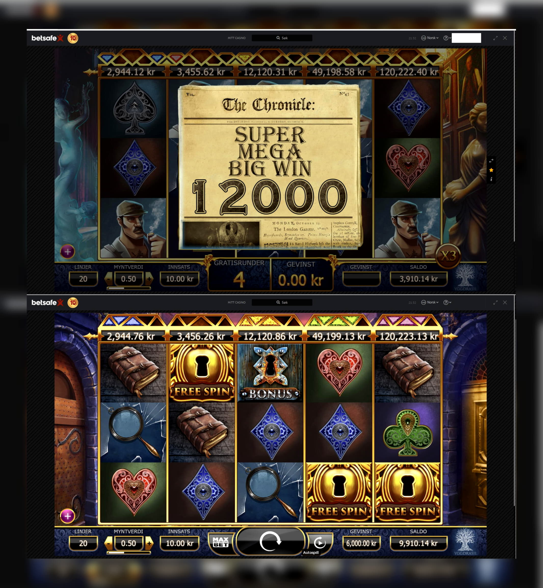 EURO 465 FREE CHIP at Leo Vegas Casino