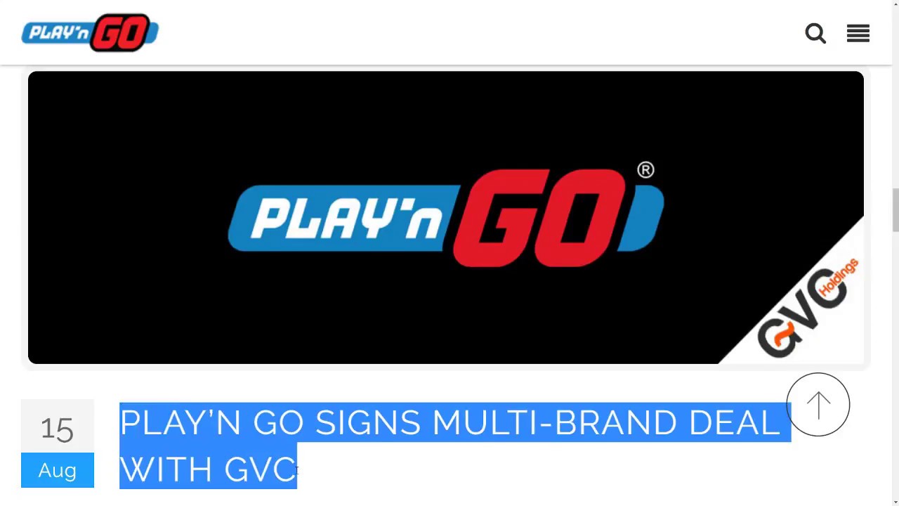 S.A-Y's® STORIES: (PART-3) Mobile South African Casino take hold’em® Play’n GO SIGNS MULTI-BRAND DEAL WITH GVC.​