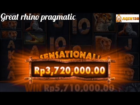 BADAK BERAKSI LAGI!!! great rhino pragmatic AGEN138 #slot #slotonline #slotjackpots