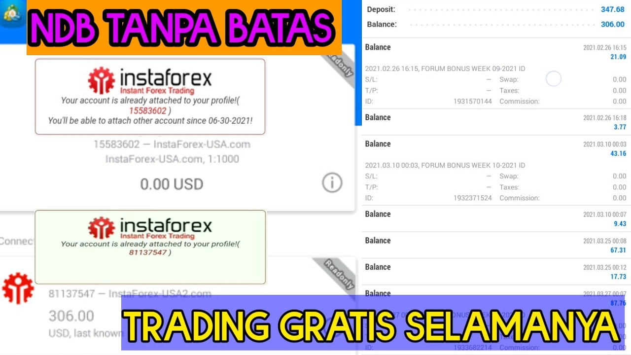Cara Attach & Detach Akun Bonus INDOMT5
