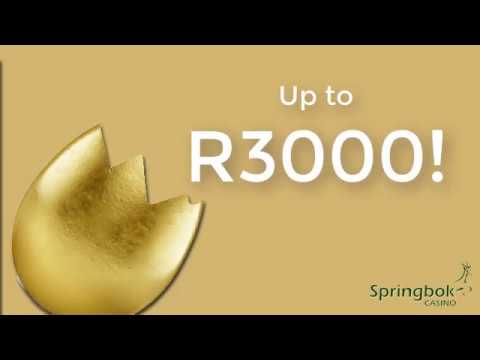 Golden Egg to Reveal loose Bonus up to R3000 for Springbok Online Casino South Africa