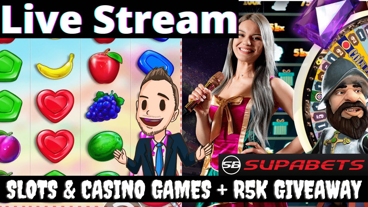 Slots & Online Casino South Africa Games Live Stream + R5000 Giveaway with Supabets