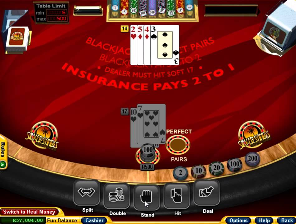 Perfect Pairs Blackjack At Silversands South African Casino – Win R18,000 in 5 Minutes