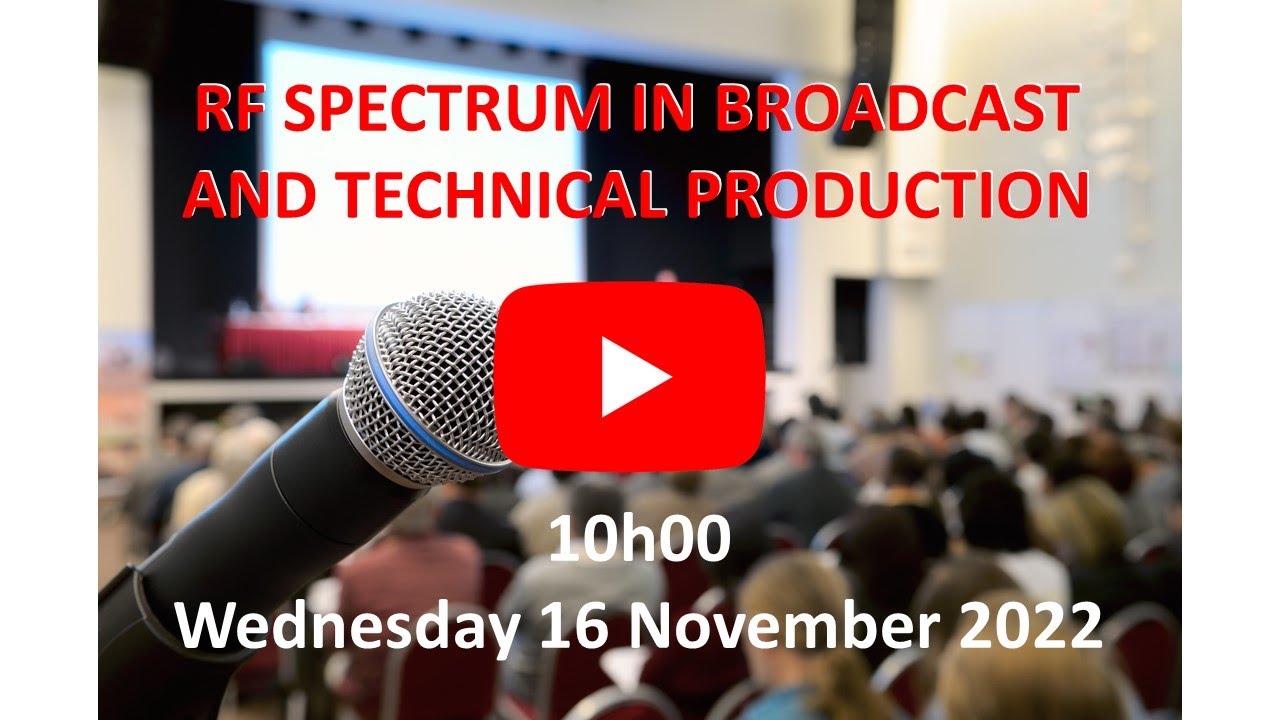RF allocation for the broadcast and technical production industries