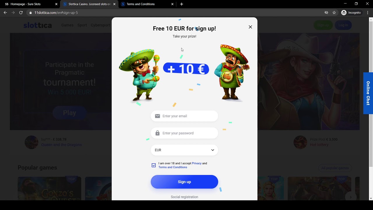 Slottica Online South African Casino no deposit bonus — How to claim it + T&C