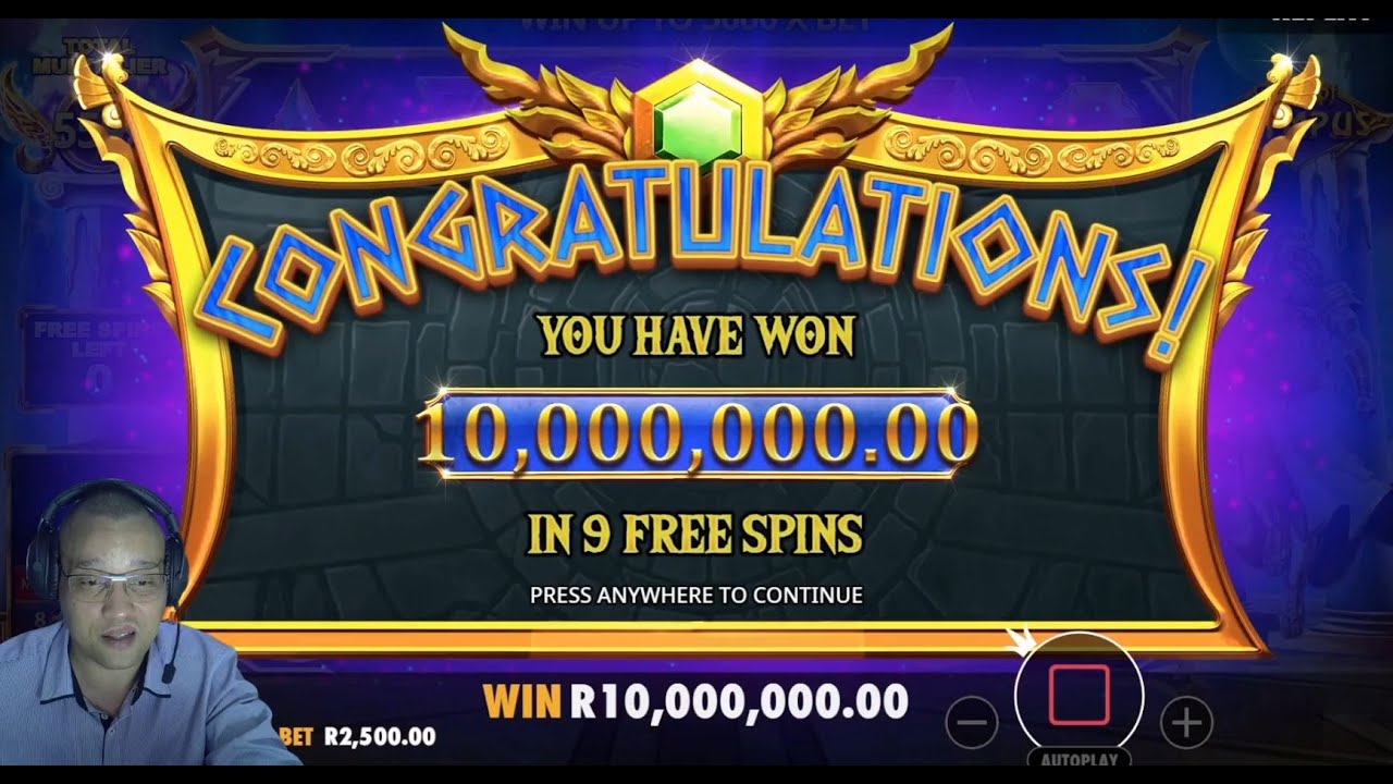 SUBSCRIBER MAX BET R2500 MAX WIN 5000X GATES OF OLYMPUS
